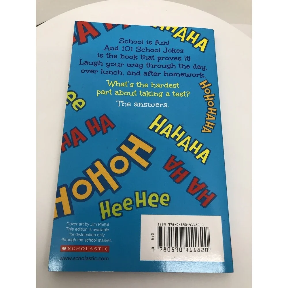 101 School Jokes Lisa Eisenberg & Katy Hall Paperback Funny Joke Book Scholastic